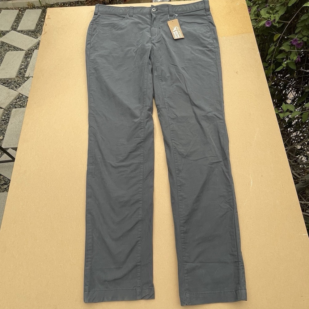 NEW‎ Eddie Bauer Mens Voyager Flex Twill Pants 5 Pockets Storm Gray 40x36 Slim